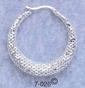 large round filigree hoops